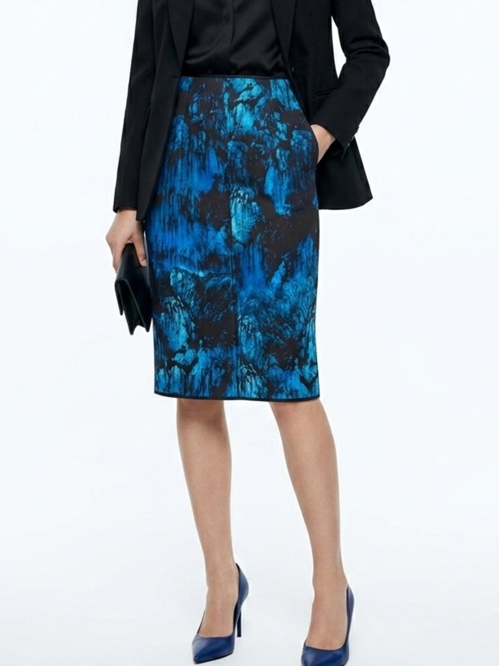 Zara| Neoprene Pencil Skirt - sz M